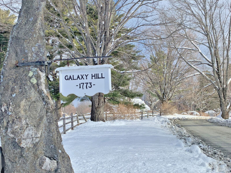 Courtesy photos.
Galaxy Hill, from which the stars are nearly as perfect as they were in 1770, is the homestead and farm established in 1773 by Hannah Putnam and John Winchester. It was sold to a famed astronomer in the 20th century after Elizabeth’s great-grandmother married and moved to Connecticut, as did her siblings. The homestead remains in the Candaday family.