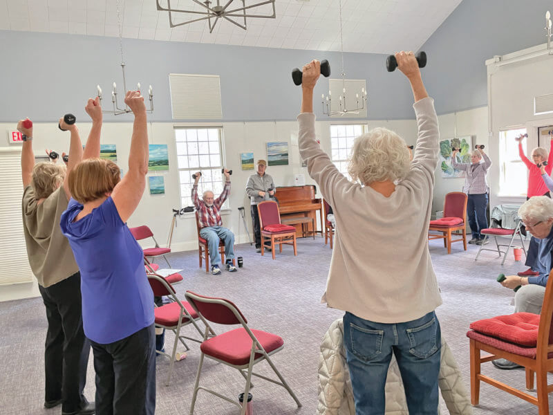 Photo by Lori York
Bone Builders is a strength training and balance class that is offered four times a week at the senior center.