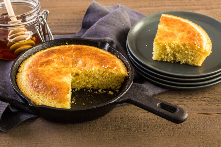 Cornbread are square at Charlotte Senior Center