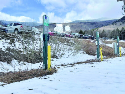 Courtesy photo. The Trump administration paused access to more than $16 million being sent to Vermont, but EV charging remains popular at resorts.