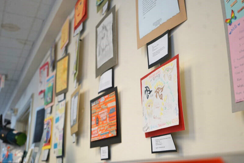 Art created by women incarcerated at Chittenden County Regional Correctional Facility on display as part of the Finding Hope Within exhibit, seen here in Richmond this year.