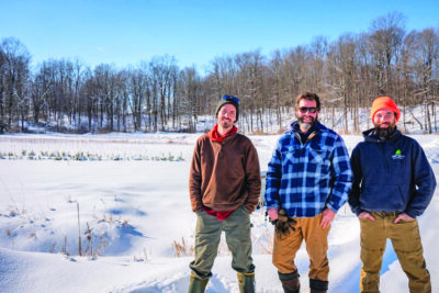 Photos by Annalisa Madonia. From left, Verterra founders Nick Kierstead, Sam Gignoux and David Berg.