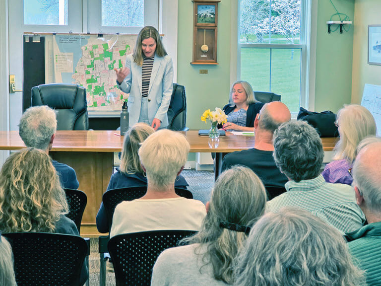 Vermont attorney general, Charlotte rep hold town meeting