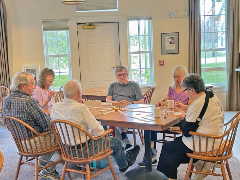 Dominoes Train was the game of choice for this week’s Brain Games gathering.