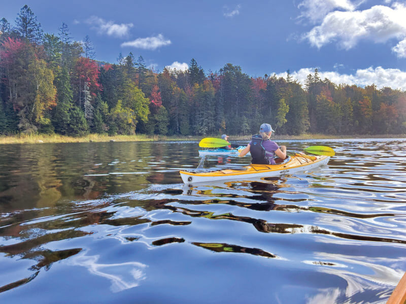 Photo by Susan Hyde.
Paddling along Molly Falls during one of our women’s bi-monthly kayak adventures.