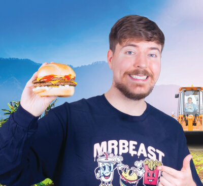 MrBeast veggie burger Facebook image.
