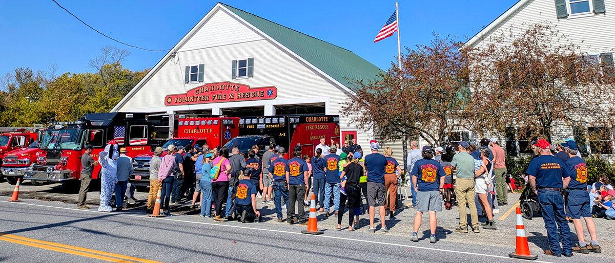 More than 150 people showed up for the Charlotte Volunteer Fire and Rescue Service’s 75th anniversary open house.